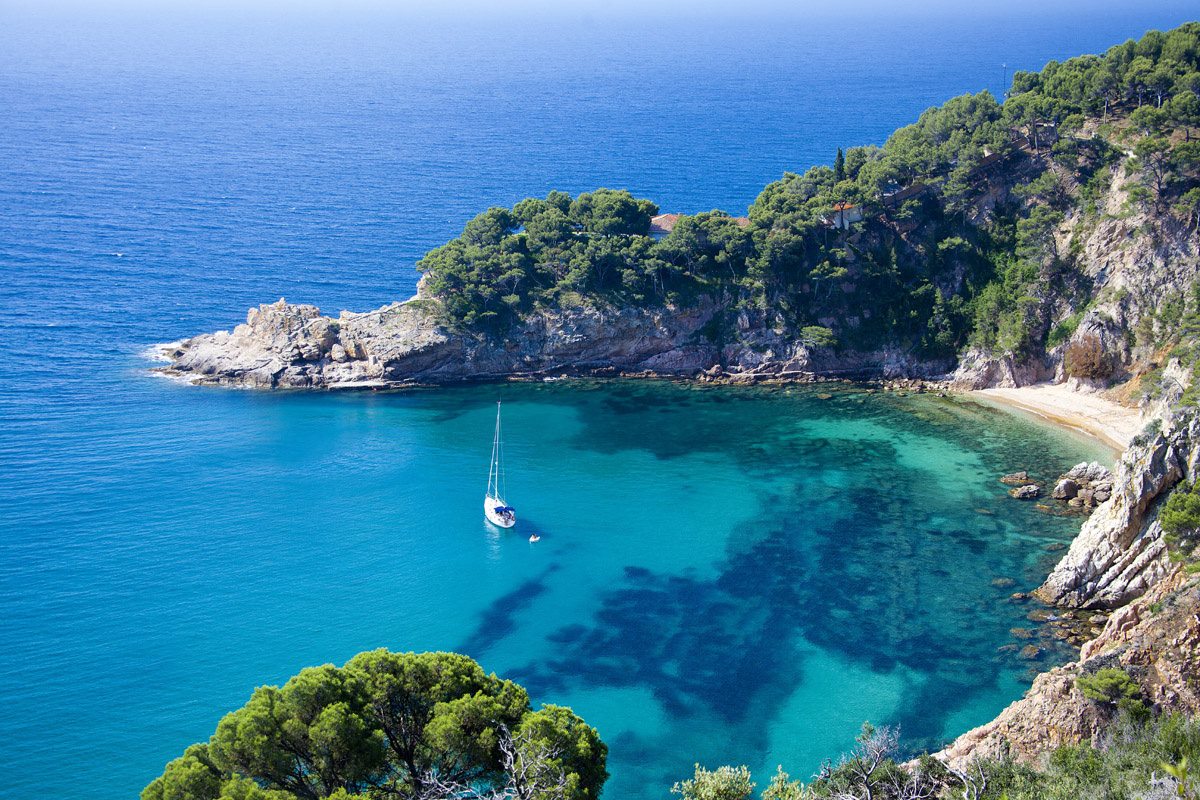 Cala de Sa Futadera, mejores playas cataluña. Cala de Sa Futadera, best beaches in Catalonia