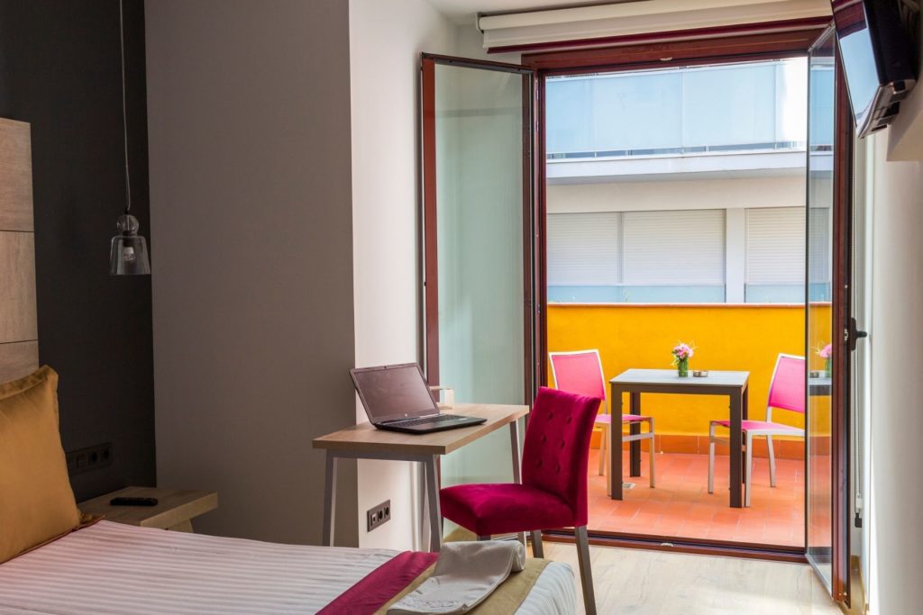 hotel con terraza privada en Barcelona
