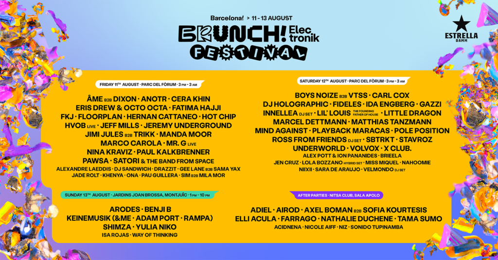 brunch electronick festival, festivales barcelona