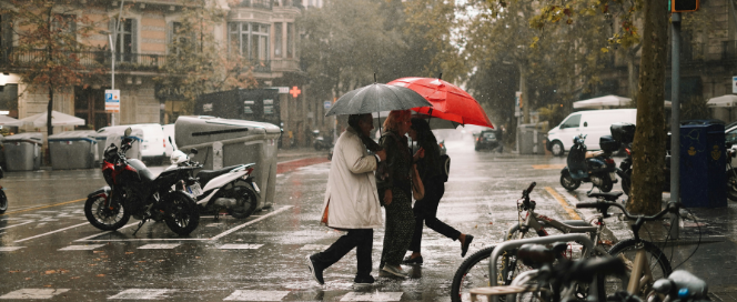 lluvia en barcelona